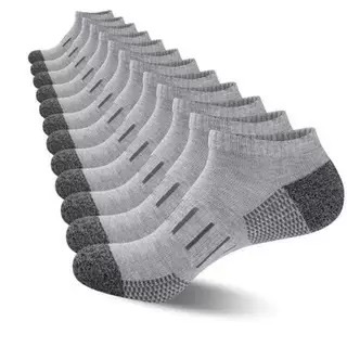 Athletic Sock Cushion - ถุงเท้ากีฬาข้อสั้นบุนุ่มสำหรับผู้ชาย ระบายอากาศได้ดี เหมาะสำหรับวิ่งและฝึกซ้อม