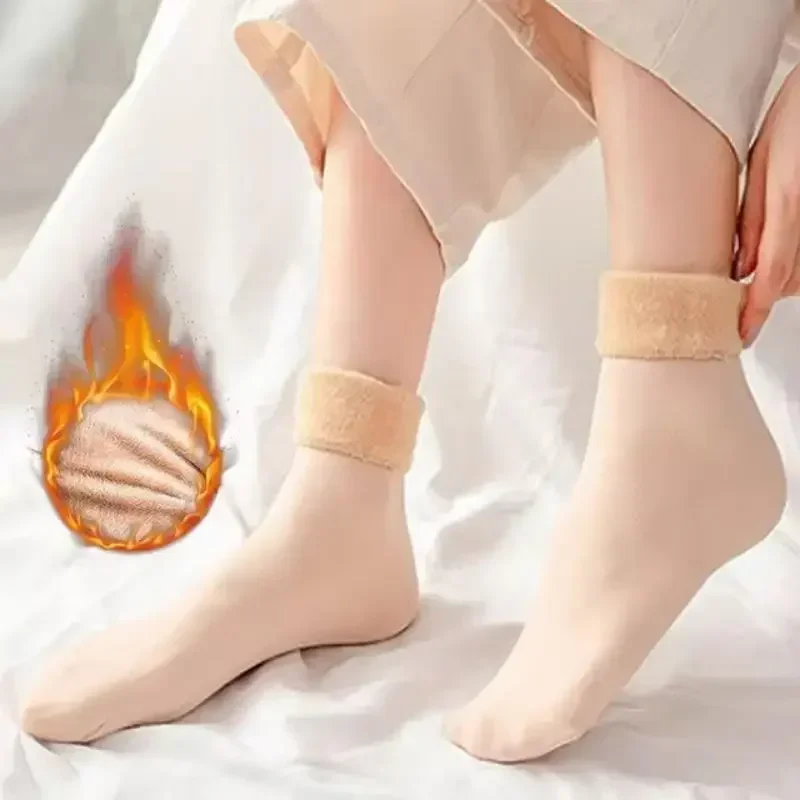 Thermal Sock Winter - ถุงเท้ากันหนาวสำหรับฤดูหนาว ชาย หญิง ยูนิเซ็กส์ บุขนแกะหนา ขนแคชเมียร์