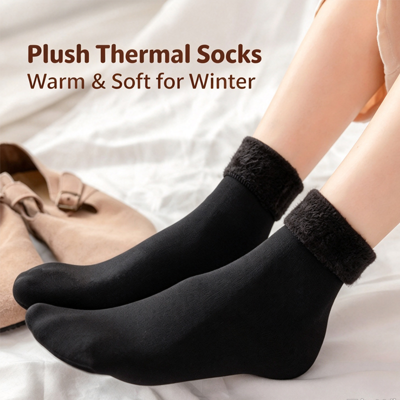 1/2/5/10 คู่ ถุงเท้าสั้นกันหนา - Thermal Sock Winter บทวิจารณ์และราคา