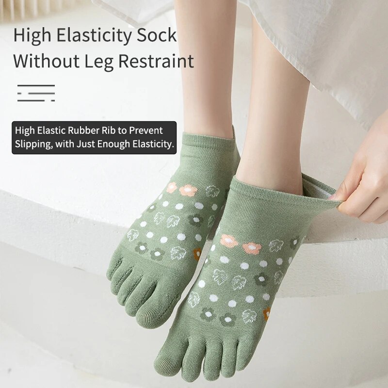 3 คู่ของผู้หญิงฤดูใบไม้ผลิและฤ - Toe Sock Split บทวิจารณ์และราคา