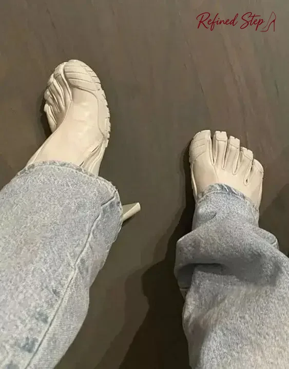 รองเท้าบูทแฟชั่นห้านิ้วสำหรับผ - Toe Sock Split บทวิจารณ์และราคา